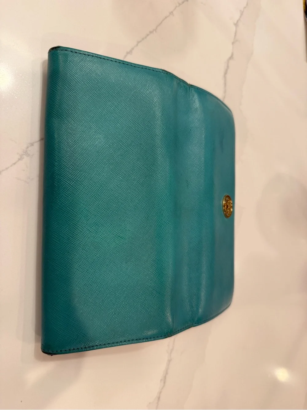Tory Burch Continental Wallet with Gold Logo